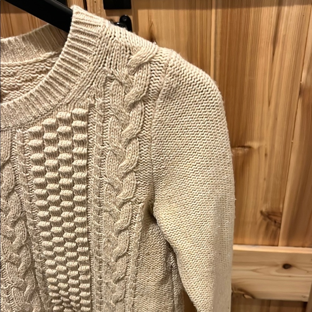J. Crew Beige Cable Knit Sweater - Picture 7 of 15